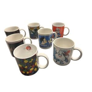GUC Set of 7 Hershey's Chocolate Coffee Mugs Cups Vintage 1980s 1990s